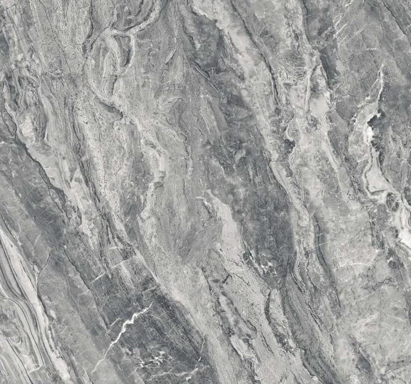 Blue-grey ceramic surface with flowing veining.