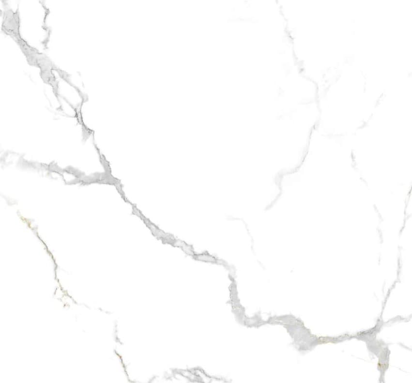 Soft white ceramic surface with fine drifting grey veins.